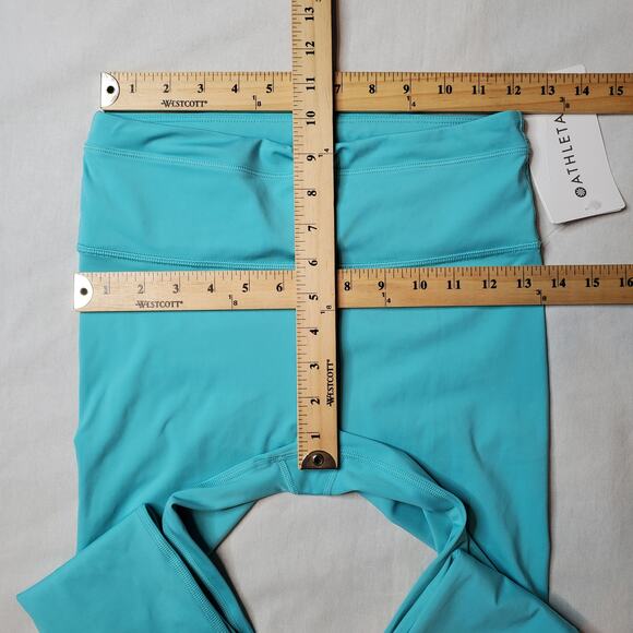 Athleta Women's Size SP NWT Accelerate 7/8 Tight Teal 566727 - Picture 2 of 10